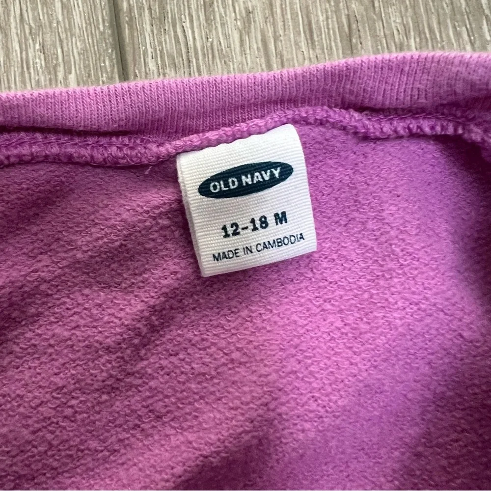 OLD NAVY TIE DYE OMBRE CREWNECK PULLOVER SWEATSHIRT 12-18MO